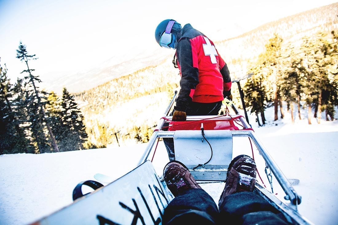 Woman of winter Kari ski patrol